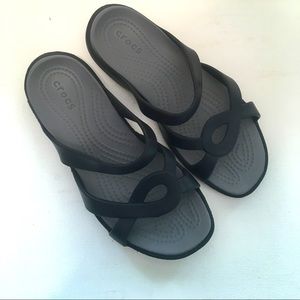 💋Crocs black comfy women’s sandals